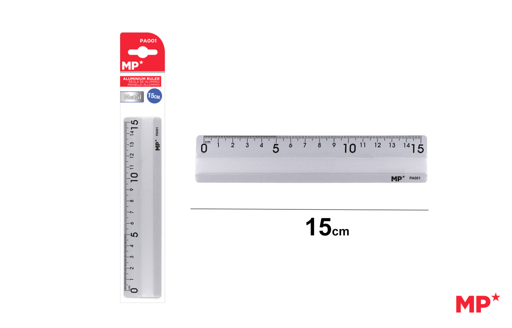 REGLA DE ALUMINIO 15CM