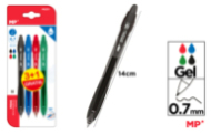 BOLIGRAFO TINTA GEL 0.7MM 4UDS