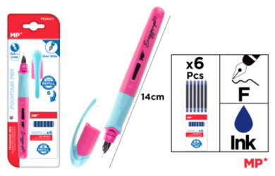 PLUMA DE TINTA CON RECAMBIOS