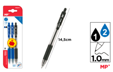 BOLIGRAFO EASY GRIP1.0MM 3UDS