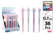 EXP. BOLÍGRAFOS FANTASÍA  LUZ MULTICOLOR