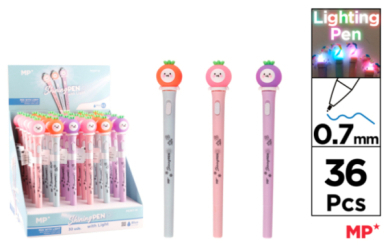 EXP. BOLÍGRAFOS FANTASÍA  LUZ MULTICOLOR