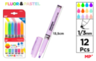MARCADOR FLUORESCENTE Y PASTEL 12 UDS PACK AHORRO