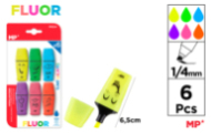 MARCADOR FLUORESCENTE MINI 6 UDS