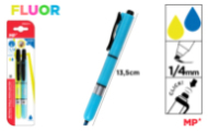 MARCADOR FLUORESCENTE RETRACTIL 2UDS