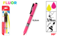 MARCADOR FLUORESCENTE RETRACTIL 2UDS