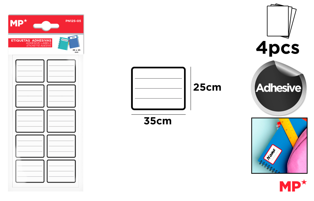 ETIQUETAS ADHESIVAS PERSONALIZABLES