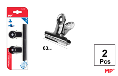 PINZA DE ACERO CROMADO 63 MM 2 UDS