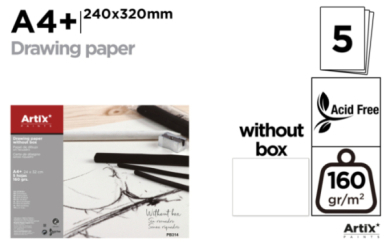 PAPEL DE DIBUJO SIN RECUADRO 24CM*32CM