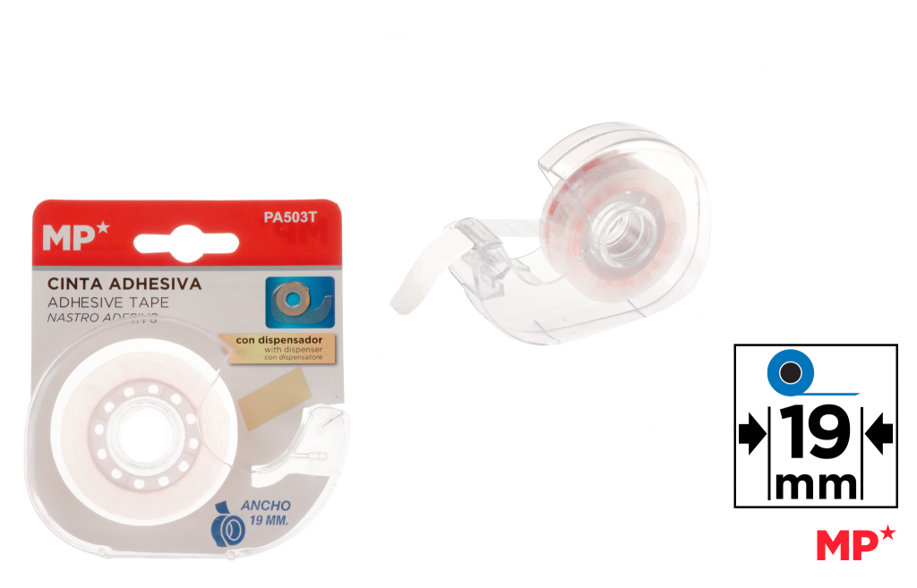 CINTA CELO TRANSPARENTE CON DISPENSADOR