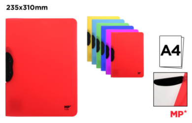 CARPETA CON CLIP GIRATORIO A4 COLORES