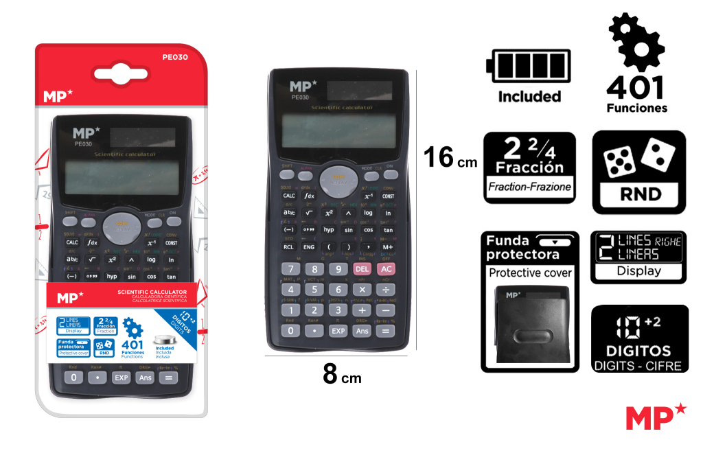 CALCULADORA CIENTIFICA NEGRO