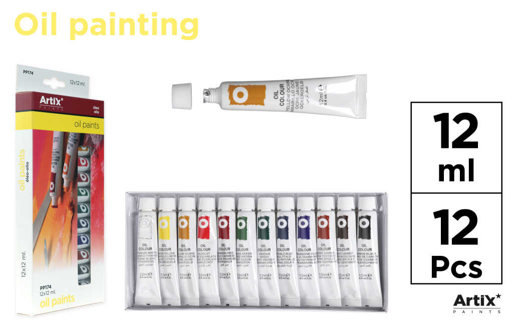 PINTURA OLEO 12 TUBOS