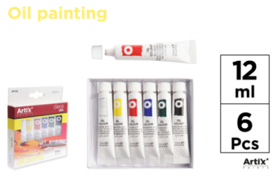 PINTURA OLEO 6 TUBOS
