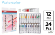 PINTURA ACUARELA 24TUBOS X 12ML