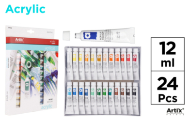 PINTURA ACRILICA 24TUBOS X 12ML