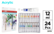 PINTURA ACRILICA 24TUBOS X 12ML