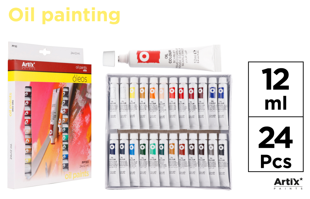 PINTURA OLEO 24TUBOS X 12ML