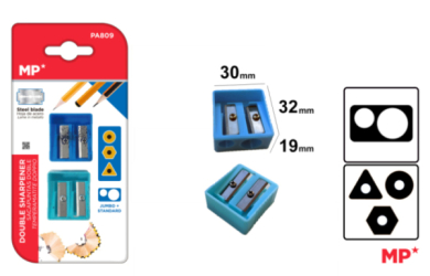 SACAPUNTAS PLASTICO DOBLE