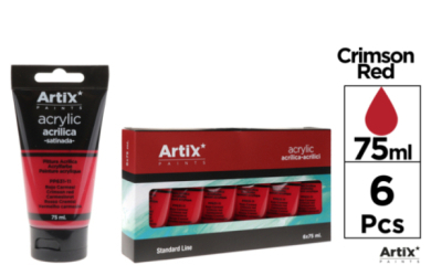PINTURA ACRILICA ROJO CARMESI 75ML