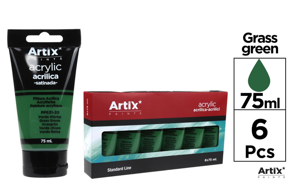 PINTURA ACRILICA VERDE HIERBA 75ML