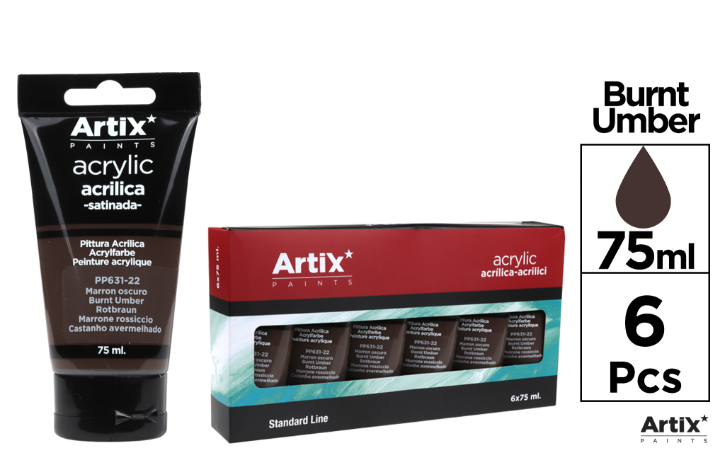 PINTURA ACRILICA TIERRA SOMBRA TOSTADA 75ML