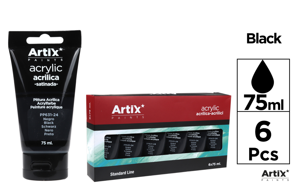 PINTURA ACRILICA NEGRO 75ML