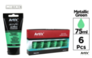PINTURA ACRILICA TUBO 75ML VERDE METALIZADO