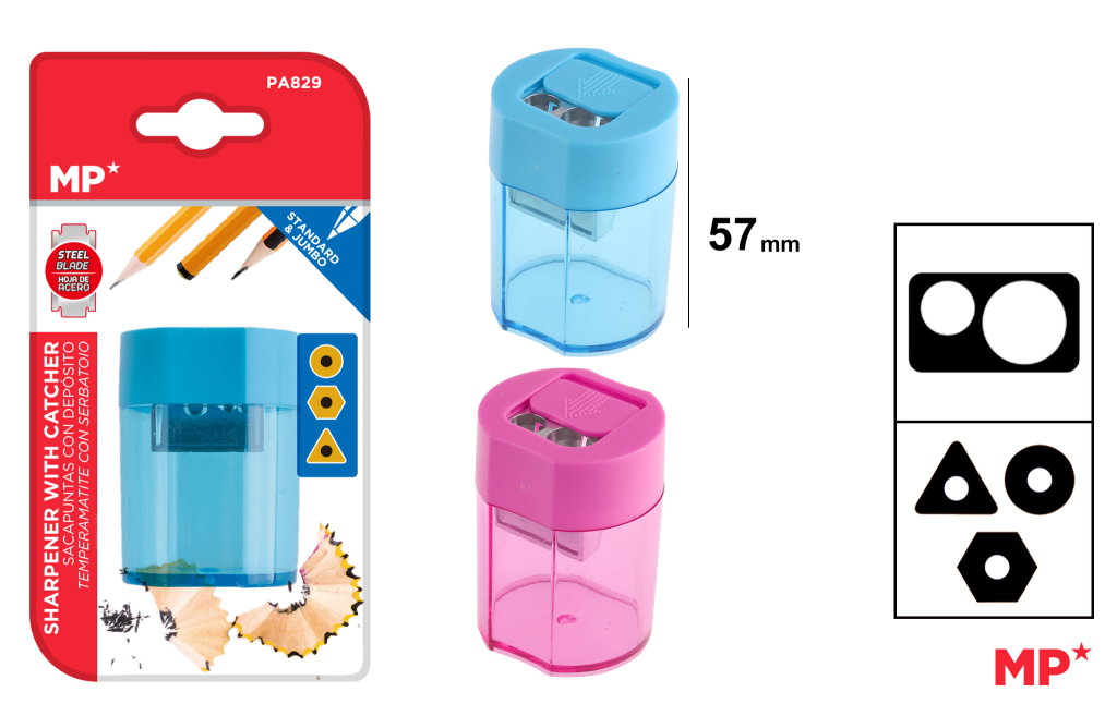 SACAPUNTAS CON DEPOSITO 5.7CM