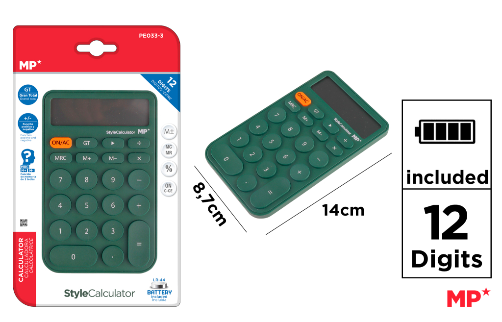 CALCULADORA STYLE VERDE