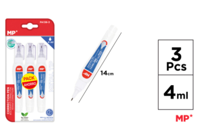 CORRECTORES BOLIGRAFO PACK 3 PUNTA 1.2MM