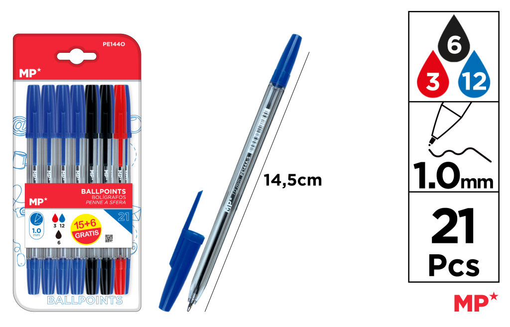 BOLIGRAFOS PUNTA 1.0MM