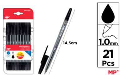 BOLIGRAFOS NEGRO PUNTA 1.0MM