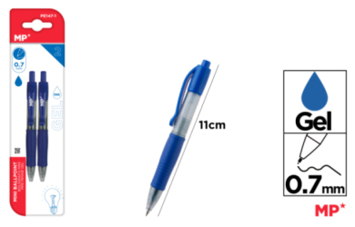BOLIGRAFO GEL PUNTA 0.7MM 2UDS
