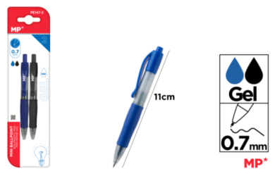 BOLIGRAFO GEL PUNTA 0.7MM 2UDS