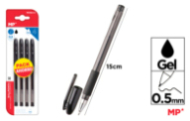 BOLIGRAFOS DE TINTA DE GEL PUNTA 0.5MM 4UDS