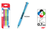 BOLIGRAFO 4 COLORES 3UDS
