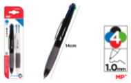 BOLIGRAFO 4 COLORES 1.0MM 2UDS