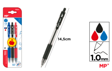 BOLIGRAFO EASY GRIP1.0MM 3UDS