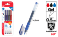 BOLIGRAFO TINTA GEL PUNTA 0.5MM 4U