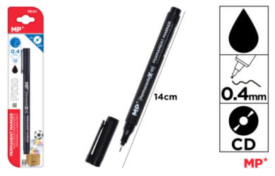 MARCADOR CD PUNTA FINA NEGRO