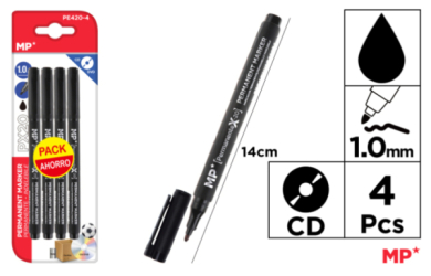 MARCADOR CD PUNTA MEDIA 4UDS