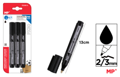 MARCADOR PERMANENTE NEGRO PACK AHORRO 3 UDS