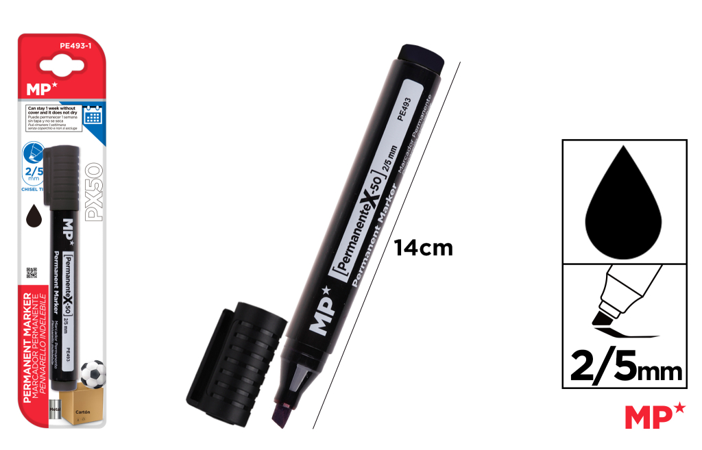 MARCADOR PERMANENTE NO DRY NEGRO