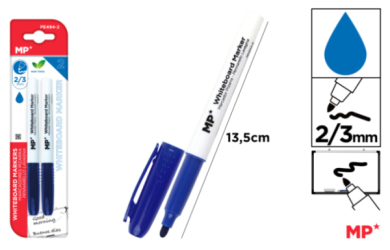 MARCADOR DE PIZARRA 2U AZUL