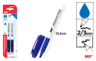 MARCADOR DE PIZARRA 2U AZUL