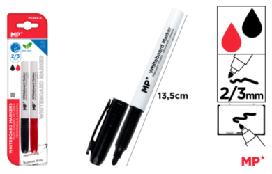 MARCADOR DE PIZARRA 1U NEGRO. 1U ROJO