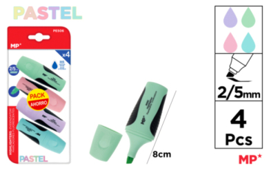 MARCADOR PASTEL 4UDS PACK AHORRO
