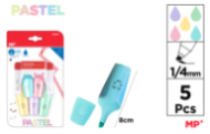 MARCADOR PASTEL MINI 5 UDS PACK AHORRO
