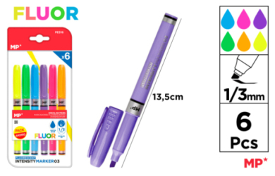 MARCADOR FLUORESCENTE 6 UDS PACK AHORRO